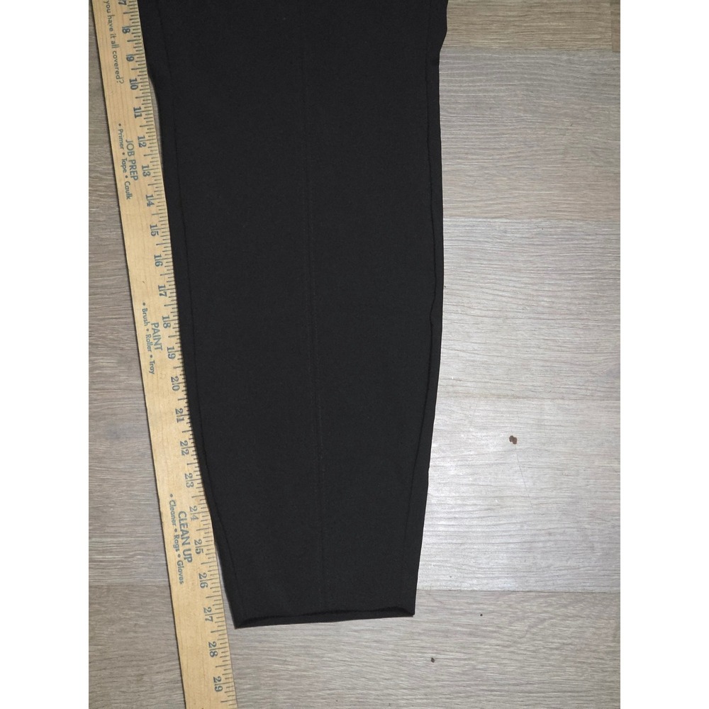 Lane Bryant Black Blend Pull On Tapered Pants Womens 16 High Rise Zip Pocket B2 - Picture 5 of 8